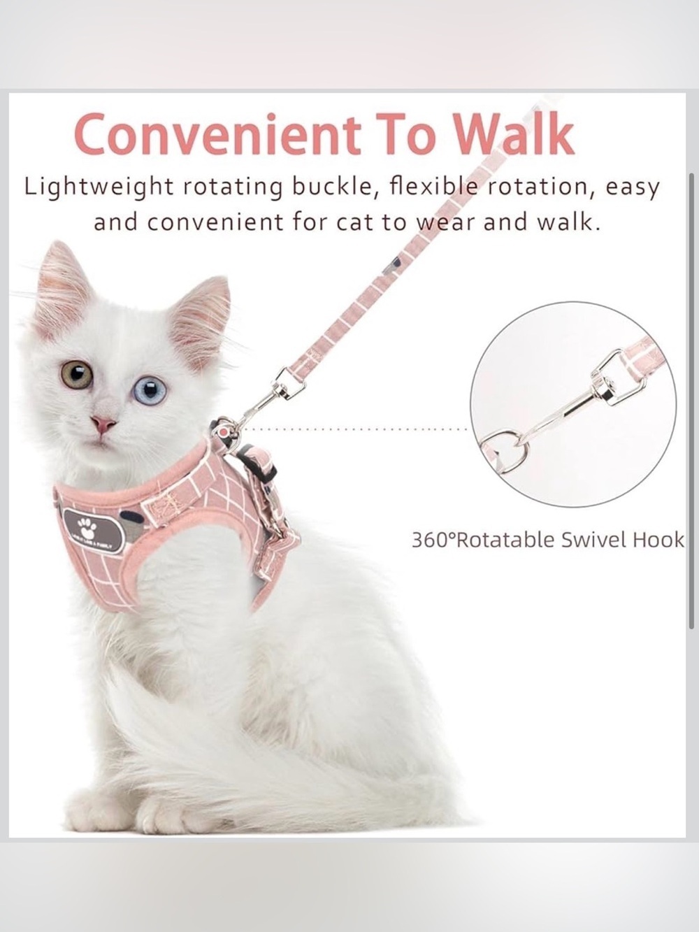 New Cat & Dog Vest Harness with leash Size XS - Picture 3 of 11